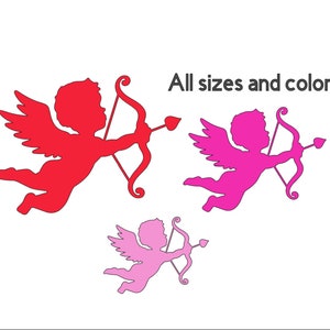 Cupid Die Cuts Any Size Color and Count - Paper Cupids - Cupid Cutouts - Cupid Cut Outs - Paper Cupid Shapes - Valentines Die Cuts