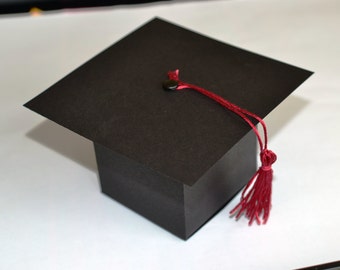 Cajas de Favor de Gorra de Graduación - Caja de Regalo de Graduación - Caja de Graduación - Graduación - Caja de Favor - Fiesta de Graduación