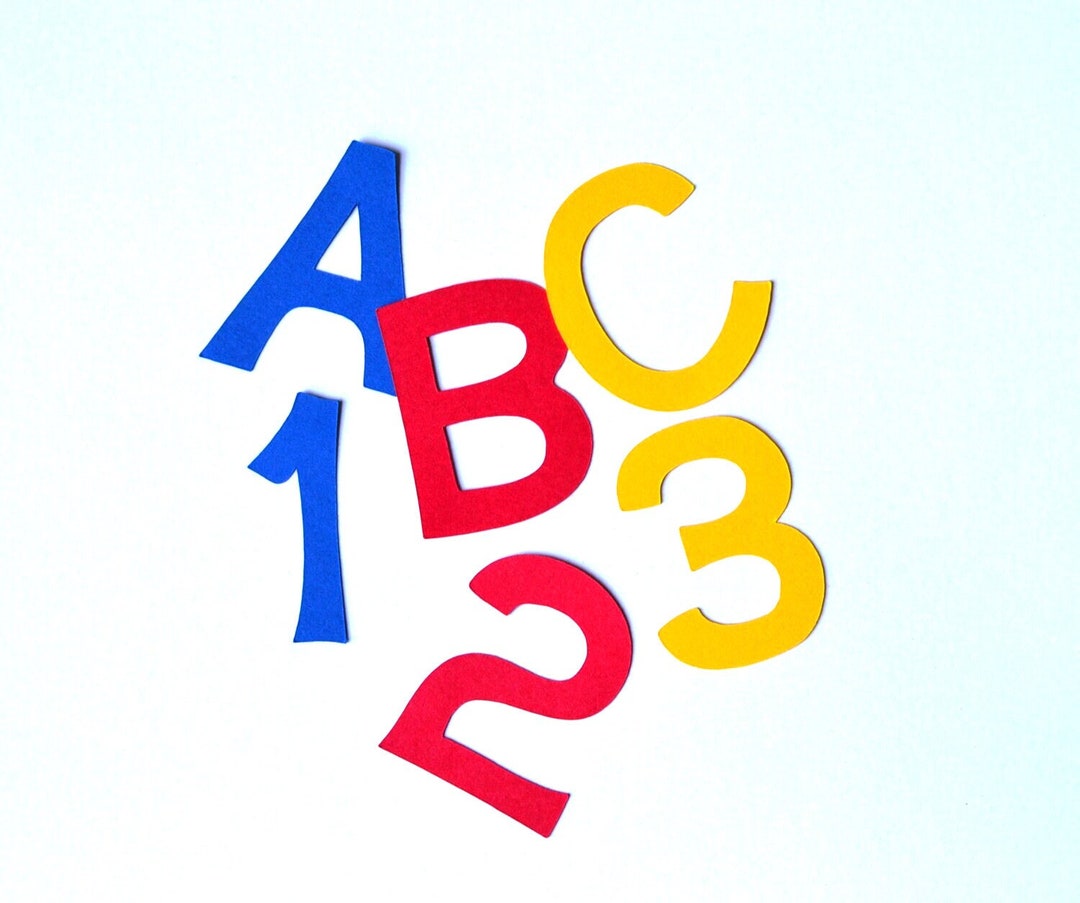 Paper Letters Images Paper Letters - Any Color and Size - Paper Alphabet - Alphabet Die Cuts ...