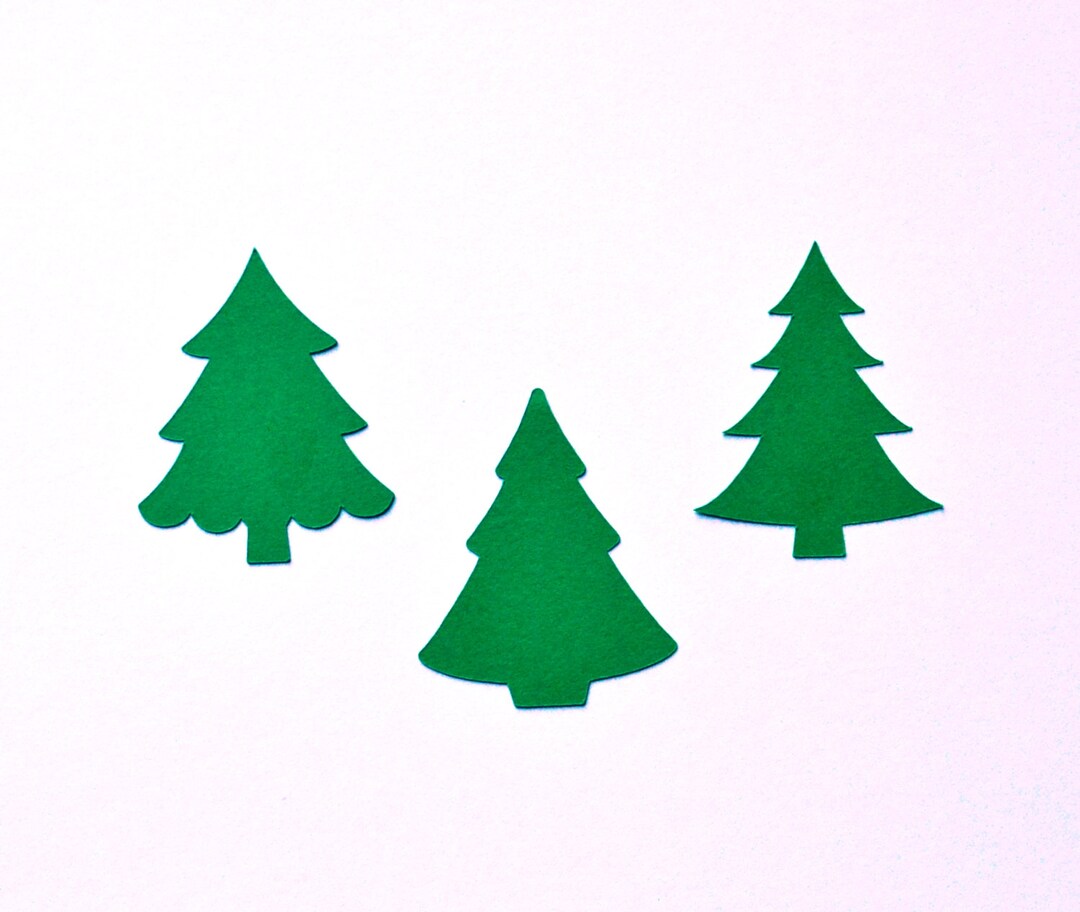 Christmas Tree Die Cuts All Sizes Christmas Trees Die Etsy Sweden