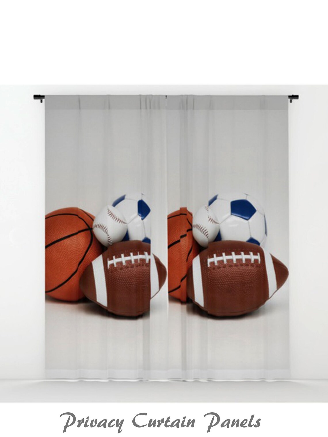 Sports CurtainBoys Window CurtainSports DecorSports Etsy
