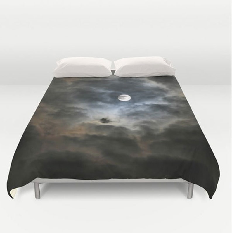 Moon Duvet Cover Night Sky Duvet Cover Twin Full Queen King Etsy