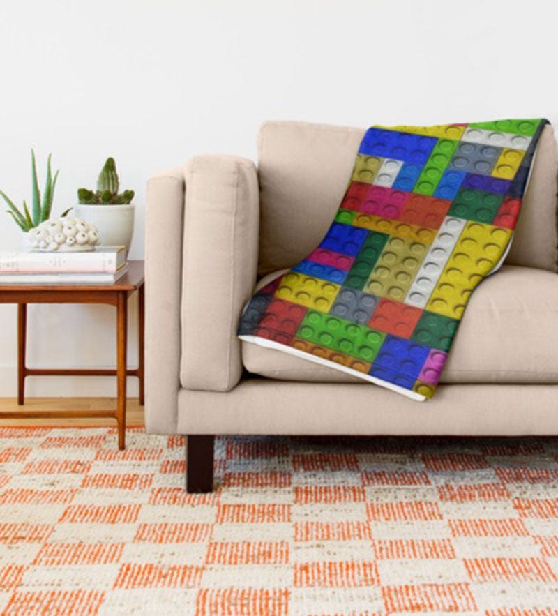 Lego Fleece BlanketLego Bed BlanketKids Room DecorLego Etsy