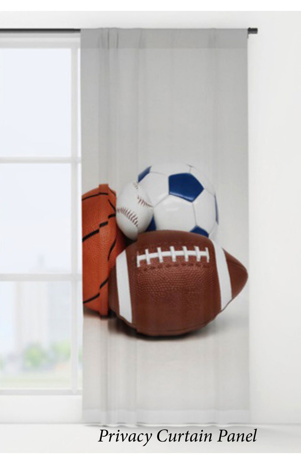 Sports CurtainBoys Window CurtainSports DecorSports Etsy
