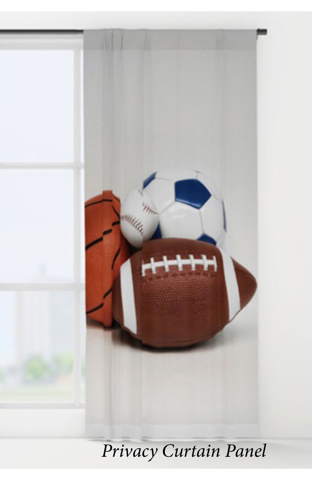 Sports CurtainBoys Window CurtainSports DecorSports Etsy