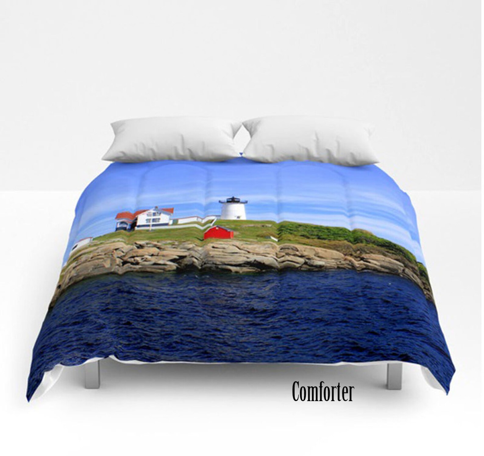 Lighthouse Duvet CoverMaine Lighthouse BeddingLighthouse Etsy