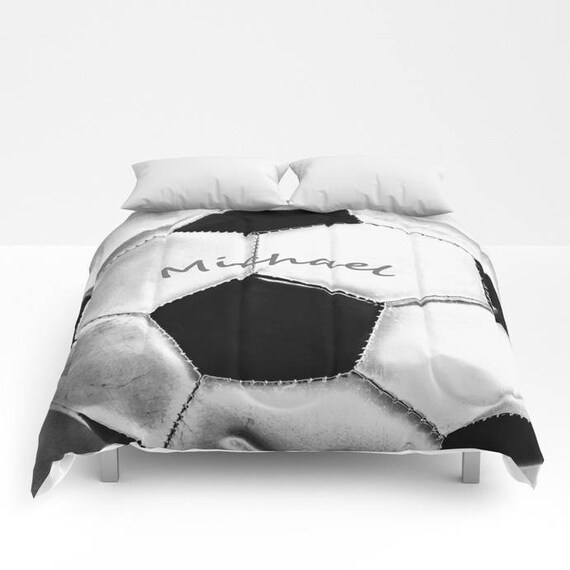 Custom Comforter Soccer Comforter Bed Comforter Soccer Ball Etsy