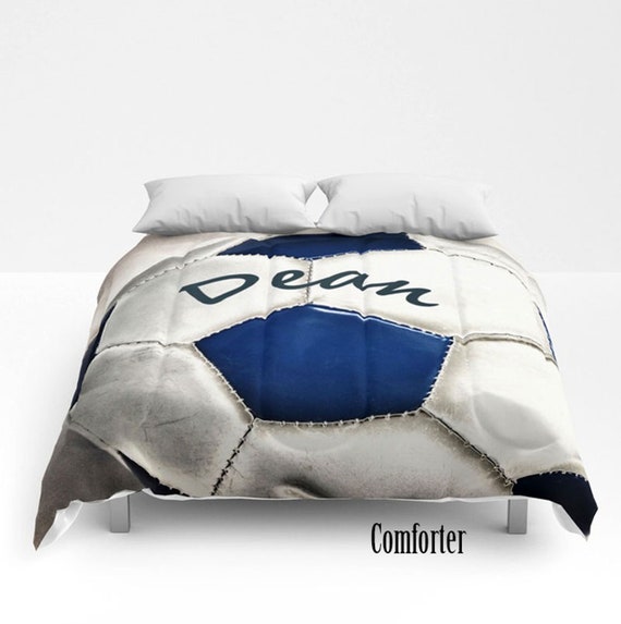 Custom Duvet Cover Soccer Duvet Cover Soccer Comforter Sports Etsy