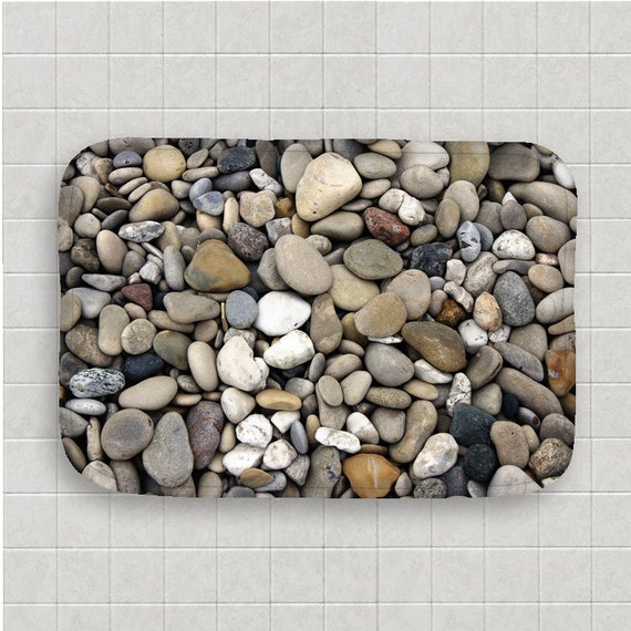 rock bath mat