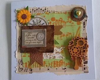 Steampunk Vintage Style Card