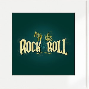 Frank Turner After all, it was Rock and Roll Poster - Frank Turner Lyric Art Print