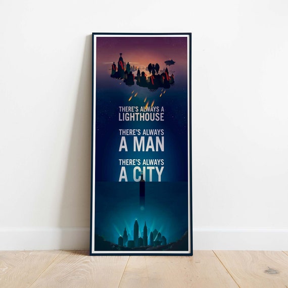 Bioshock Rapture Columbia Poster Bioshock Always a Man, Always a City Quote  Poster Art Print - Etsy