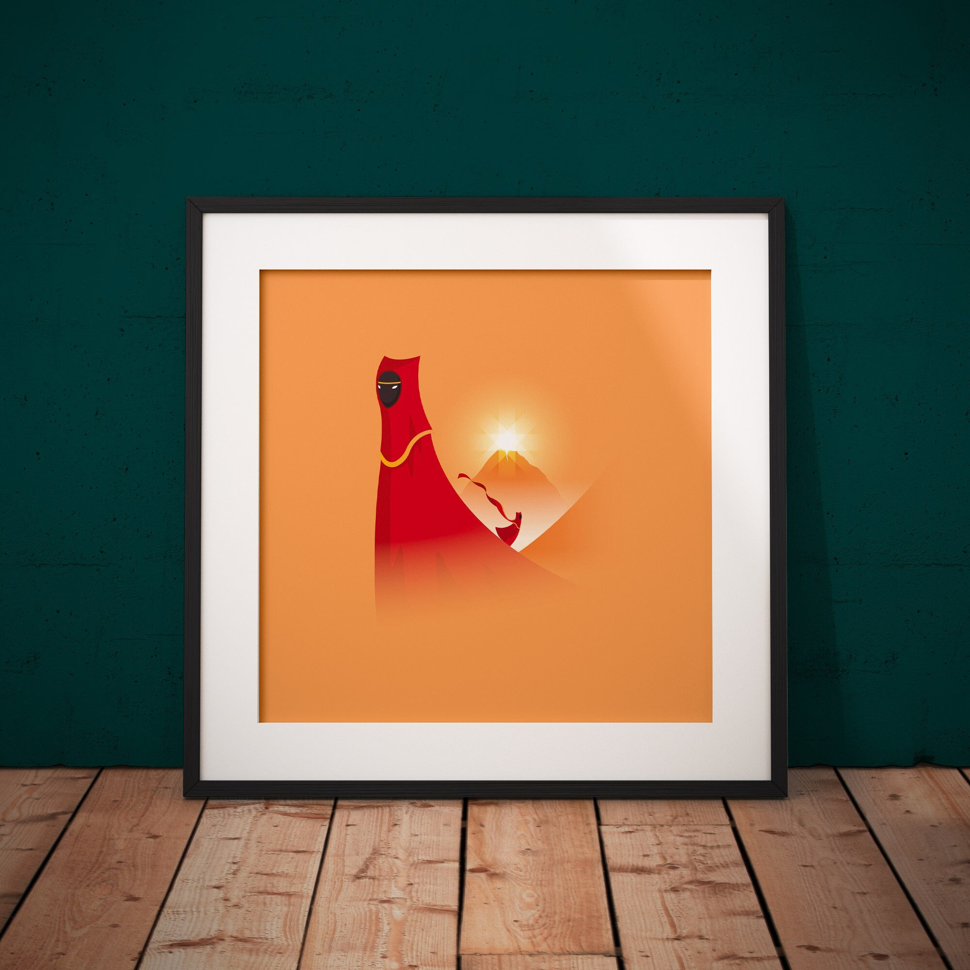 Journey Poster- Traveller Art Print, Playstation Video Game Poster