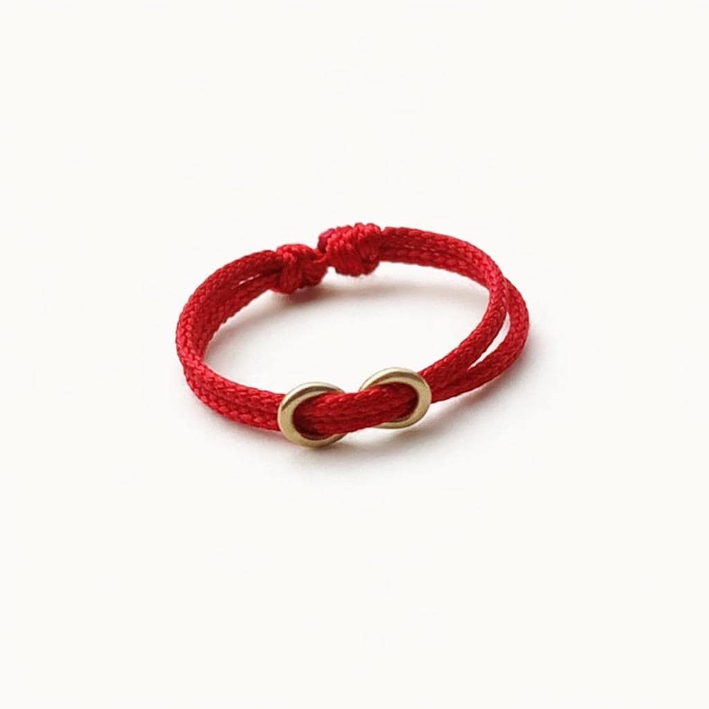 Red string of fate pinky ring - Etsy 日本