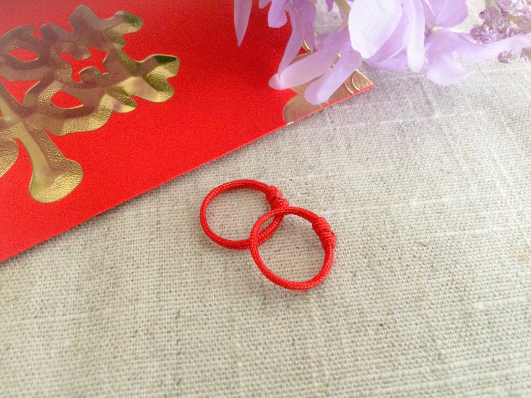 Red String Ring. String of Fate. Adjustable Ring Band. Couple Ring
