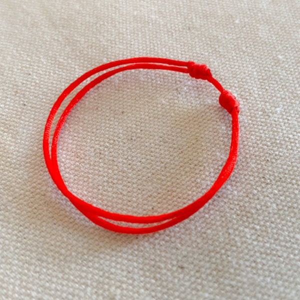 Red String Bracelet. Evil Eye. Good Luck. Prosperity. Kabbalah. Minimalist. String of Fate. Amulet. Protection. Love Token.