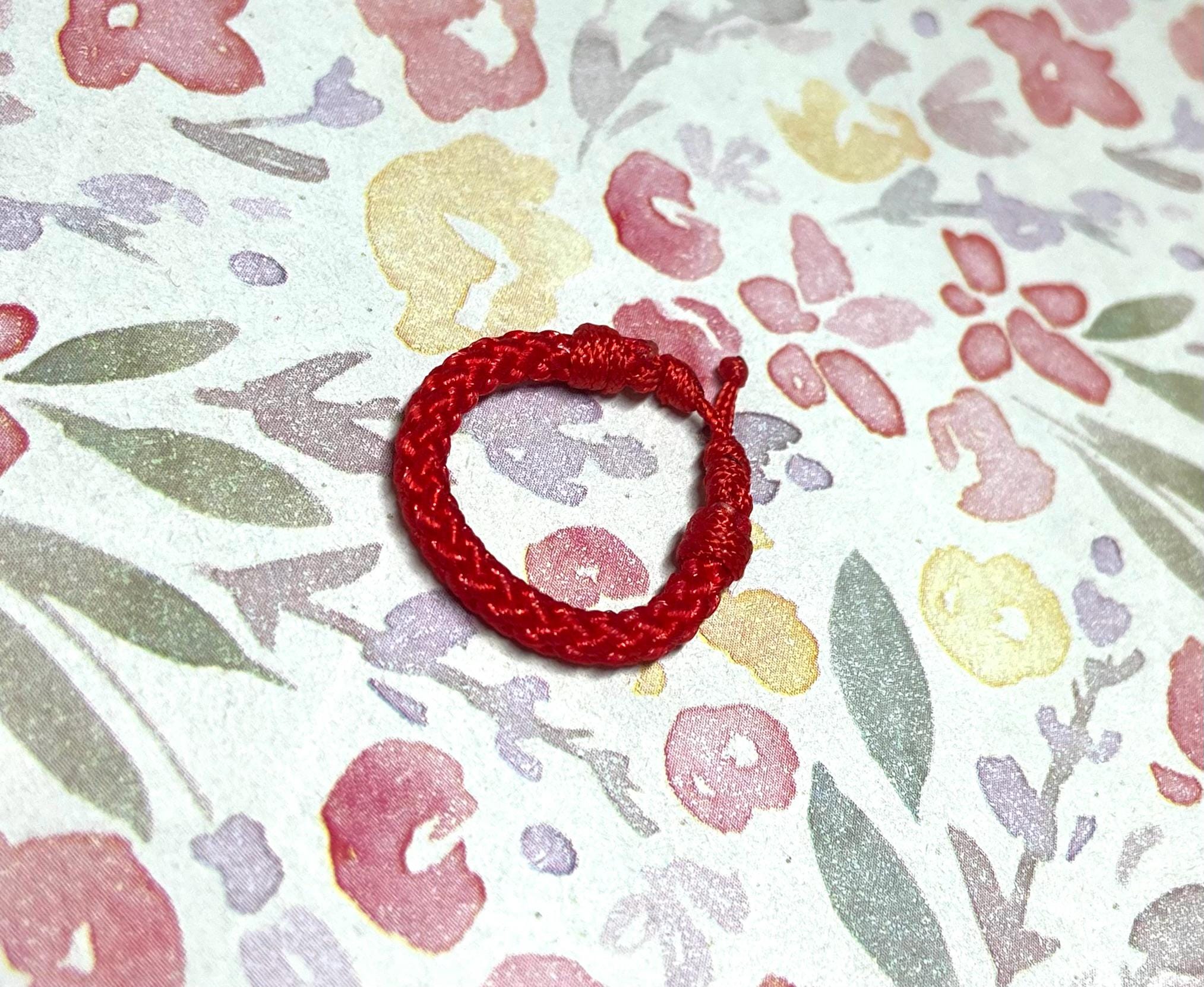 Red string of fate pinky ring - Etsy 日本