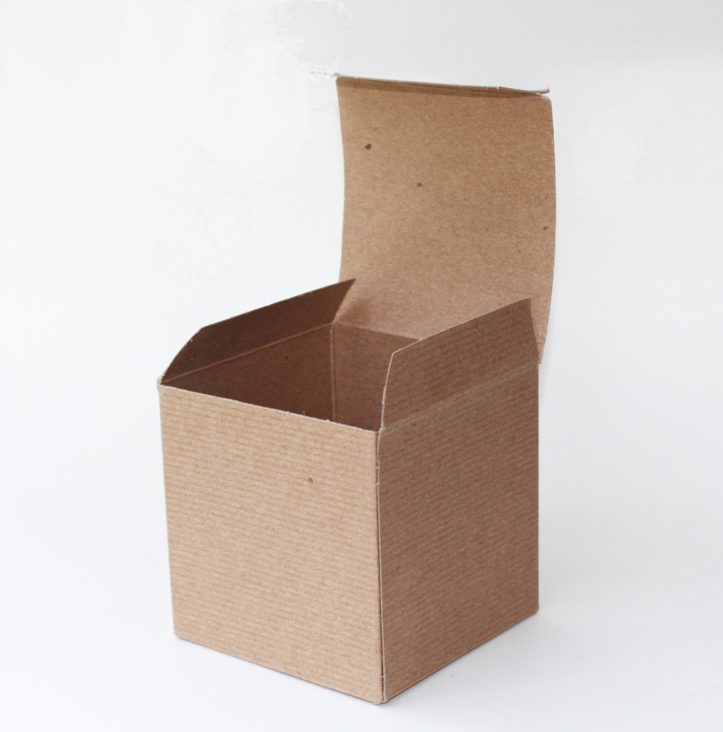 Single Premium Brown Kraft Mini 4.5 Pizza Box Sample 4 1/2 X 4 1/2 X 1  Folding Cardboard Boxes Custom Printing Available 