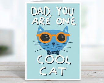 Cool Cat Father's Day Card