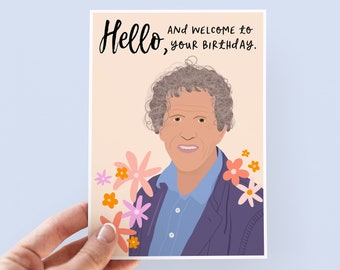 Monty Don Birthday Card