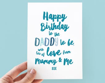 Daddy To Be Birthday Card from Baby Bump