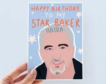 Star Baker Paul Hollywood Birthday Card