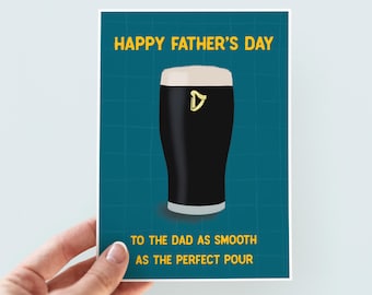 Smooth Dad Father's Day Card - Guinness Lovers Father's Day Card