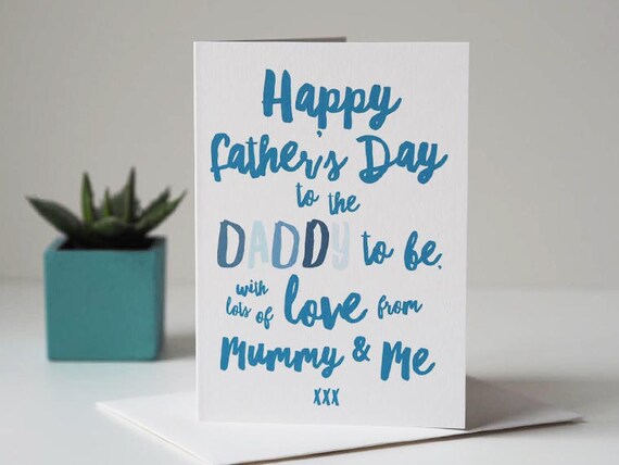 first father's day card from baby