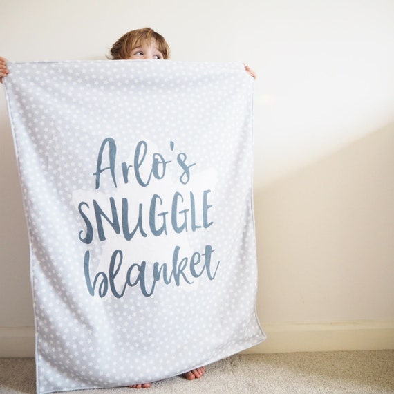 personalised baby snuggle blanket