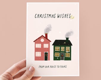 Christmas Wishes Card For Neighbours