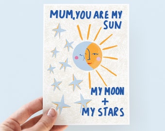 Sun, Moon & Stars Mother's Day Card