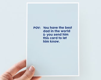 Funny POV Father's Day Card