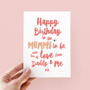 Mummy To Be Birthday Card from Baby Bump