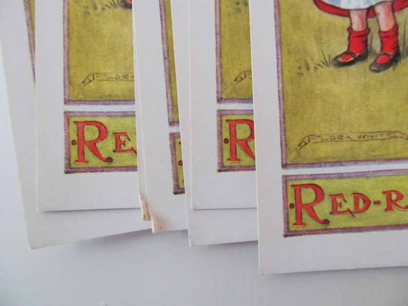 Suberb collection of 36 rare UNUSED VINTAGE Fairy Tale POSTCARDS illustrated by Flora White /& printed by J Salmon Ltd