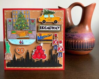 NYC Christmas Card, Christmas in NYC card, New York City Holiday Card