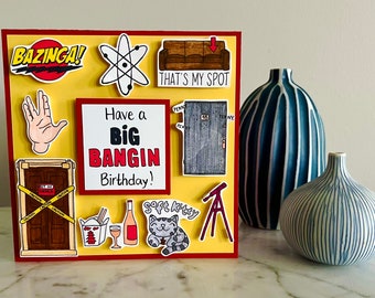 Printable Sheldon Cooper Birthday Card, Big Bang Theory TV Show, Social ...