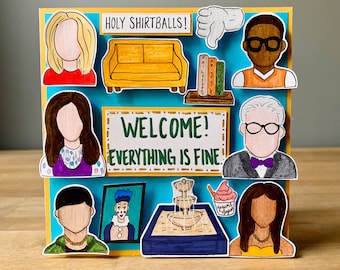 The Good Place Birthday Card, Happy Forking Birthday Card