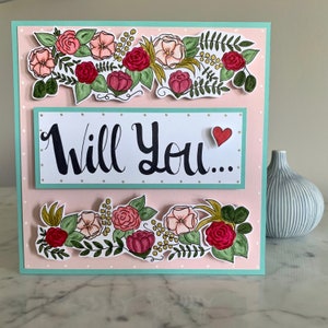 Wilt u met ons trouwen kaart, officiant kaart, floral officiant kaart, zult u onze officiant kaart
