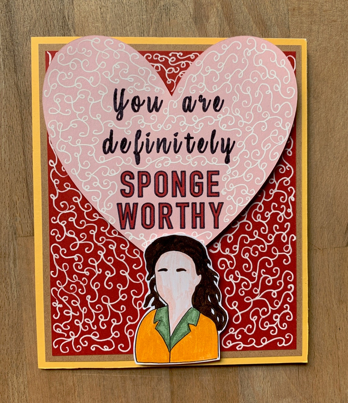 Seinfeld Valentine's Day Card, Sponge-worthy Card, Seinfeld Card, Funny ...