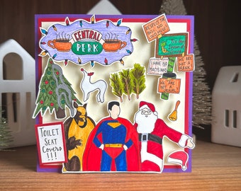 FRIENDS TV Show Christmas Card