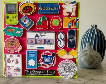 90s Themed Birthday Card, Millennial Birthday Card