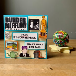Carte d'anniversaire The Office, c'est votre carte d'anniversaire, fait c'est votre anniversaire