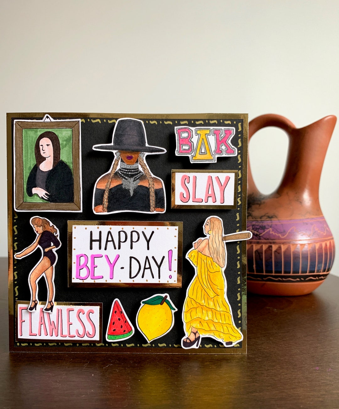 Beyoncé Birthday Card, Happy Bey-day Card - Etsy