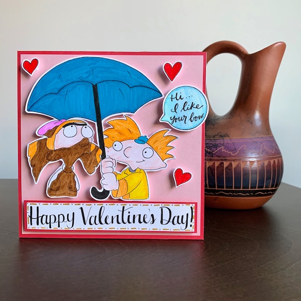 Hey Arnold-valentijnskaart, jaren 90-valentijnskaart, Hey Arnold-kaart