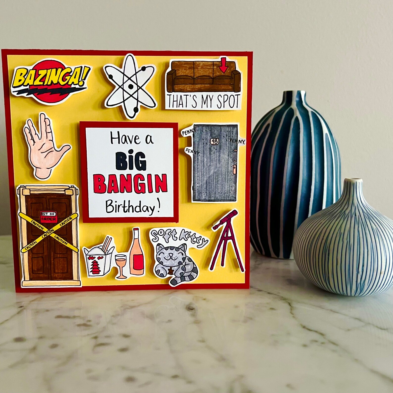 The Big Bang Theory Birthday Card Etsy