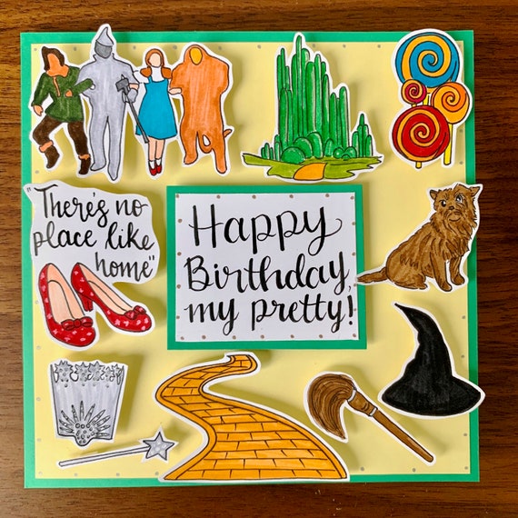 Mushroom Wizard Birthday Card - Party Mouse Studio - View #6