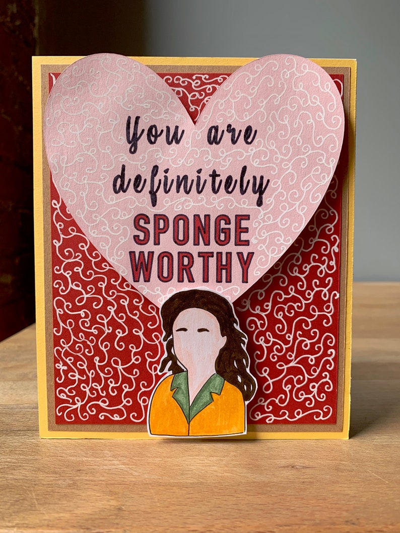 Seinfeld Valentine's Day Card, Sponge-worthy Card, Seinfeld Card, Funny ...