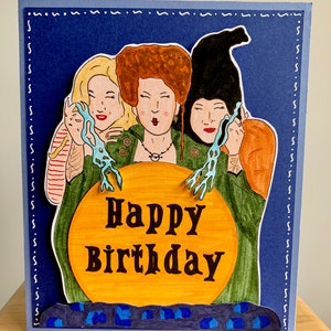Carte d’Halloween Hocus Pocus, carte d’anniversaire Hocus Pocus