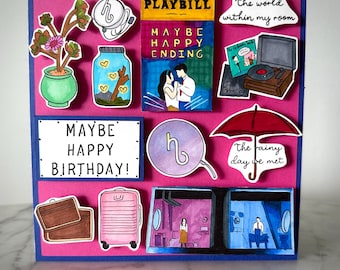 Maybe Happy Ending Birthday Card, Maybe Happy Ending Holiday Card, Broadway Gift