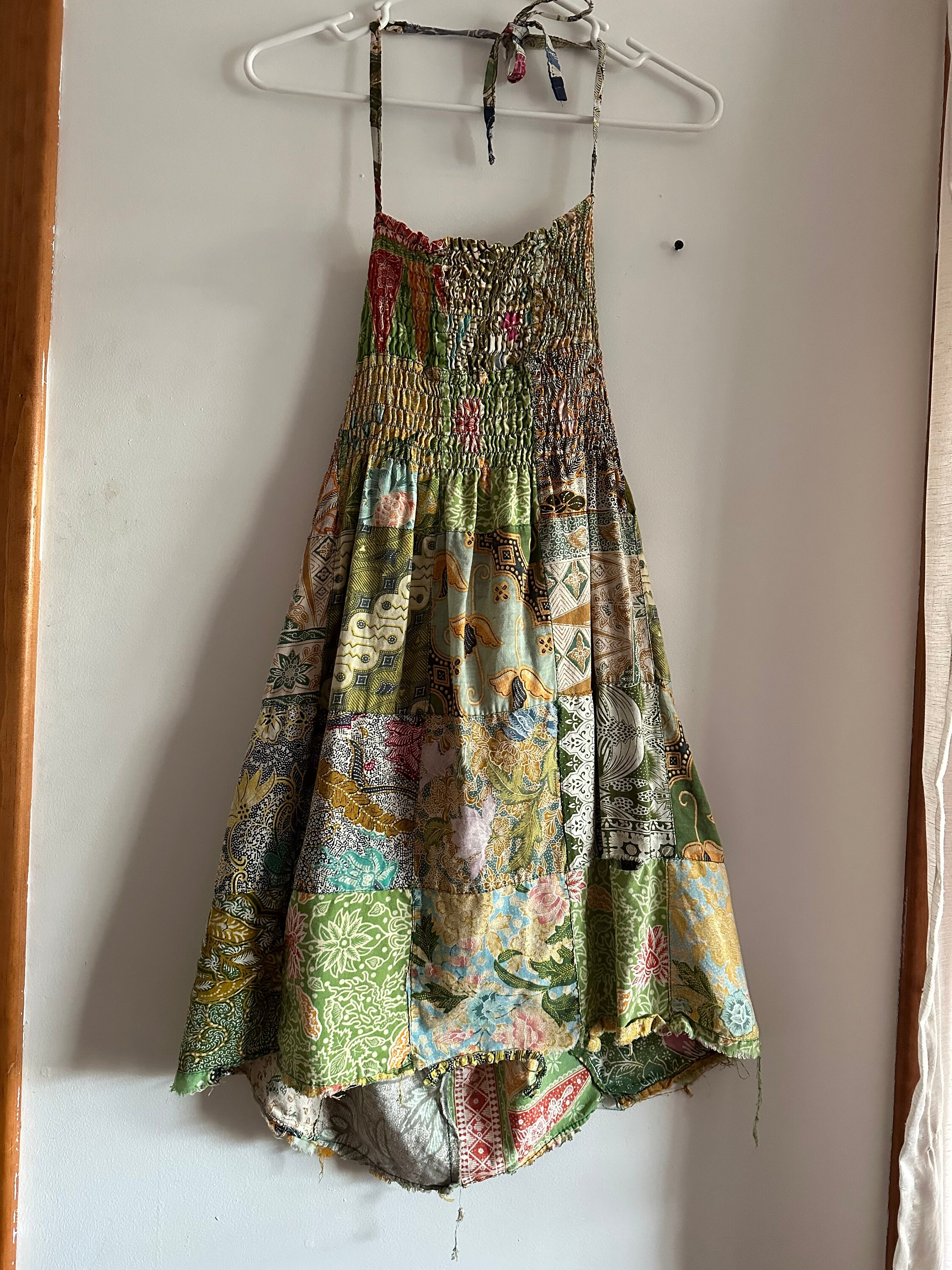 70s Dress, 70s Clothing, Flower Power, 70's Halter Dress, Sleeveless Floral  Print, Retro Clothing Women, Cottagecore Dress, Soul Flower Boho -   Nederland